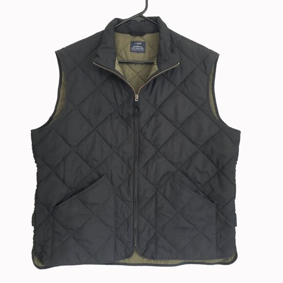 J. Crew Jackets & Blazers - J. Crew women's black quilted vest size XXL